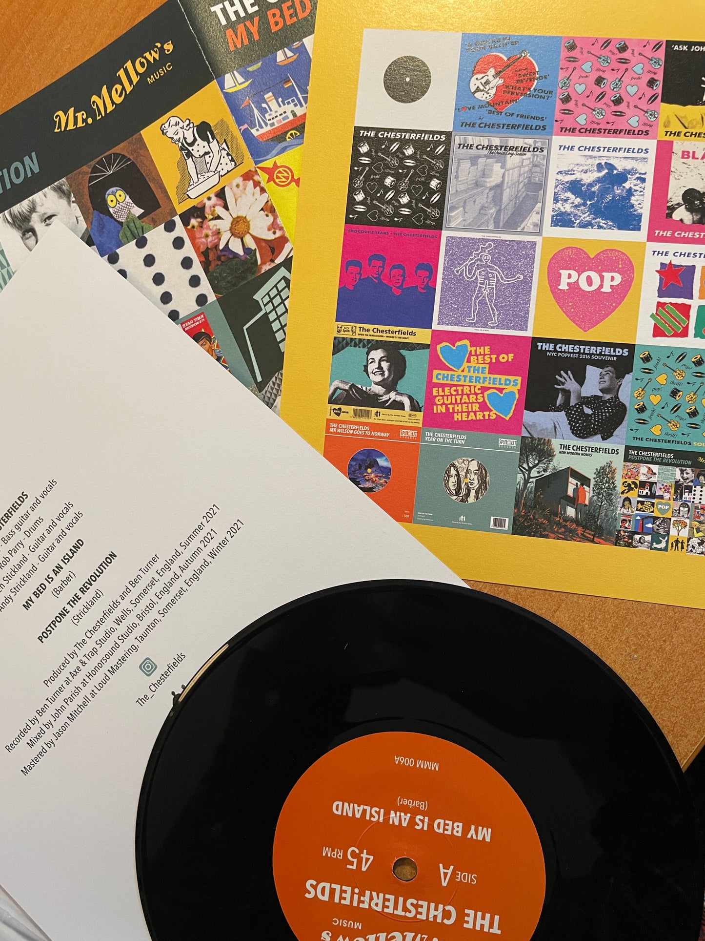 The Chesterfields - My Bed Is An Island - 7inch vinyl