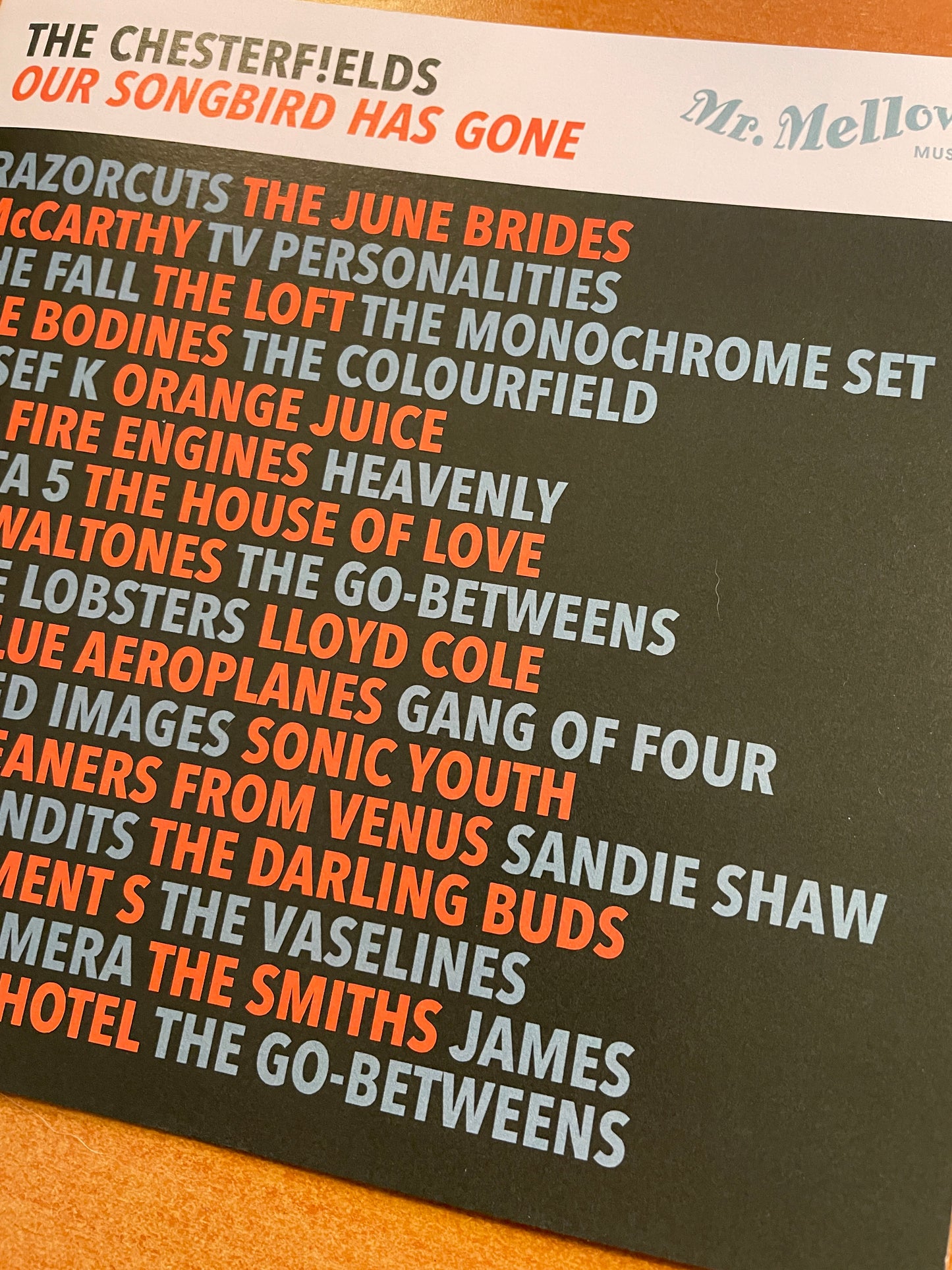 The Chesterfields - Our Songbrid Has Gone - 7inch vinyl